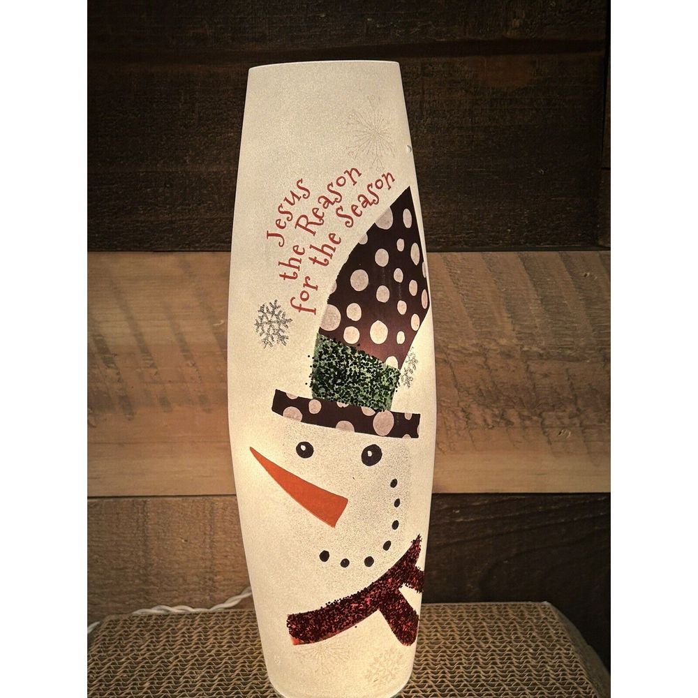 Cracker Barrel Cylinder Accent Lamp 11.75"‎